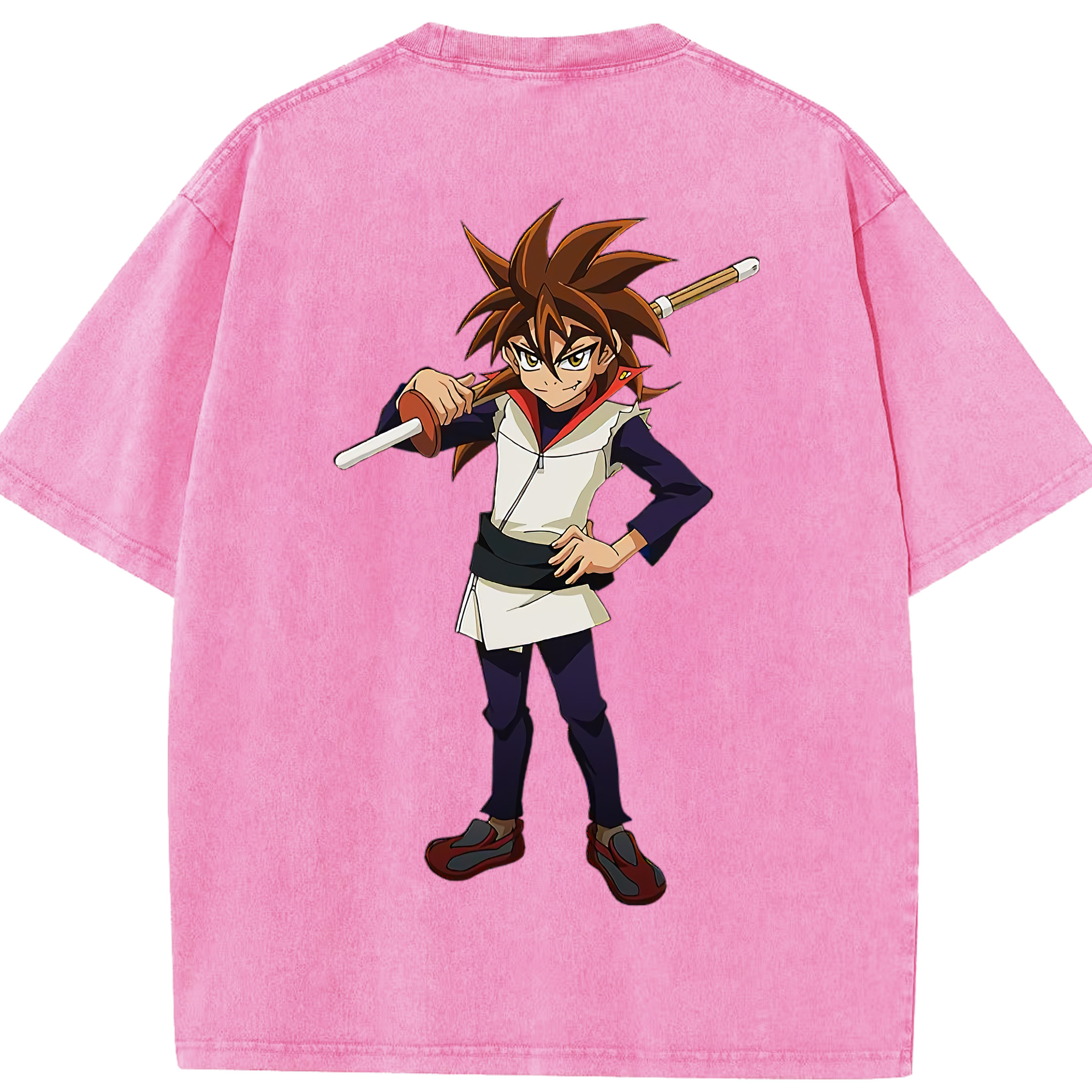 （画像用） 遊☆戯☆王 Yu-Gi-Oh! 綿100% ヴィンテージ風 半袖Tシャツ（背面プリント）